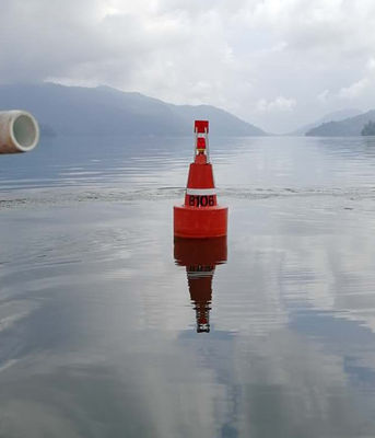 Sichtbarkeit Gelb/Rot/Grün Polyethylenboje mit Solarlampe