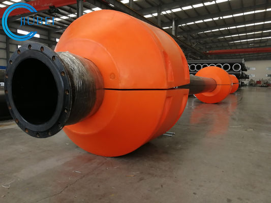 Orange ausbaggernde Rohrleitung Marine Pontons Pipe Floats Buoyss, die Zoll 4-6 stützt