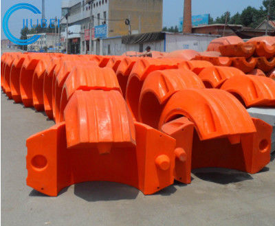 Orange ausbaggernde Rohrleitung Marine Pontons Pipe Floats Buoyss, die Zoll 4-6 stützt