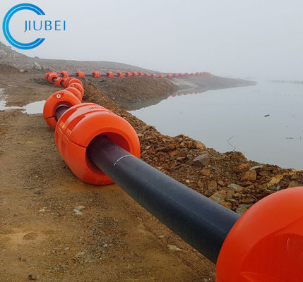 Rohr-Dock-Flöße des HDPE-12inch entladen das Sand-Schlamm-Meer, das hohen Auftrieb ausbaggert