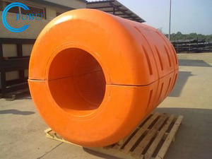Rohr-Dock-Flöße des HDPE-12inch entladen das Sand-Schlamm-Meer, das hohen Auftrieb ausbaggert