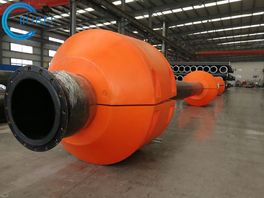 Rotes orange Schaum-Bojen-Schwimmring-HDPE-Rohr-Schwimmaufbereitungs-Rotations geformt