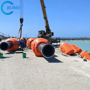 Polyäthylen-ausbaggerndes Rohr schwimmt Rohrleitung HDPE ausbaggernden Sand-Schlamm 160Mm 6 Zoll
