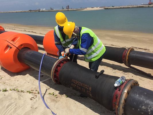 Ausbaggernde sich hin- und herbewegende Rohrleitungs-Materialien versanden ausbaggerndes Schlamm-Öl-Wasser-Bergwerk Uhmw-Rohr