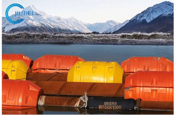 Hohe Tragfähigkeits-Zylinder-Art HDPE Rohr-Landstreicher für See-/Fluss-/See-das Ausbaggern
