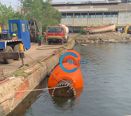 Kundengebundener Größe PU-HDPE Rohr-Landstreicher für das Schwimmen von Marine Dredging Pipeline