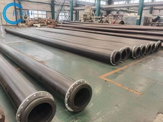 Extrudieren von UHMWPE-Rohren mit Stahlflanschen Glatte Oberfläche und Arbeitsdruck 0,25-2,5 MPa