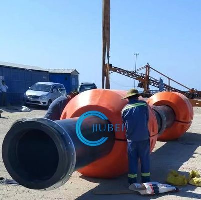angepasste orange- oder gelbe schwimmende HDPE-Rohre mit heißverzinktem Stahl