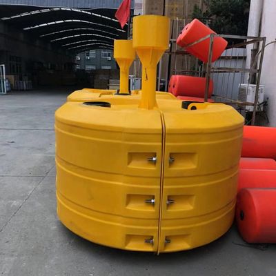 Hohe Sichtbarkeit Gelb/Rot/Grün Kunststoffboje Einbruchsicher 1550 mm Brennflächenhöhe