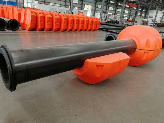 Gelb/Orange Zylinderform HDPE-Rohrfloater für Kundenbedürfnisse