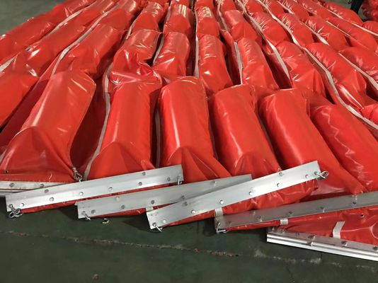 20 m Schlammbarriere mit einer Verlängerung von 25% zur Kontrolle von Sedimenten