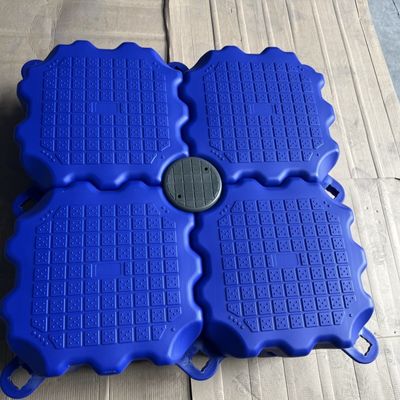 Vielseitige modulare blaue PE-Pontoon UV-beständige stabile schwimmende Plattformen