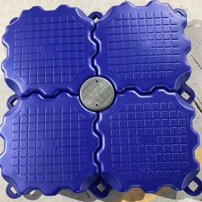 Vielseitiges blaues modulares PE-Pontoon für anpassbare Docks
